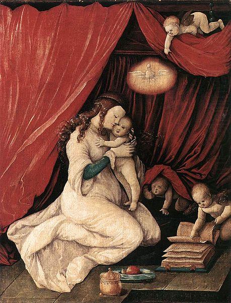 Hans Baldung Grien Virgin and Child in a Room china oil painting image